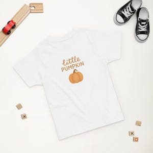 Little Pumpkin Toddler T-Shirt | Fall Kids Shirt | Seasonal Autumn Outfit | Cute Thanksgiving Tee