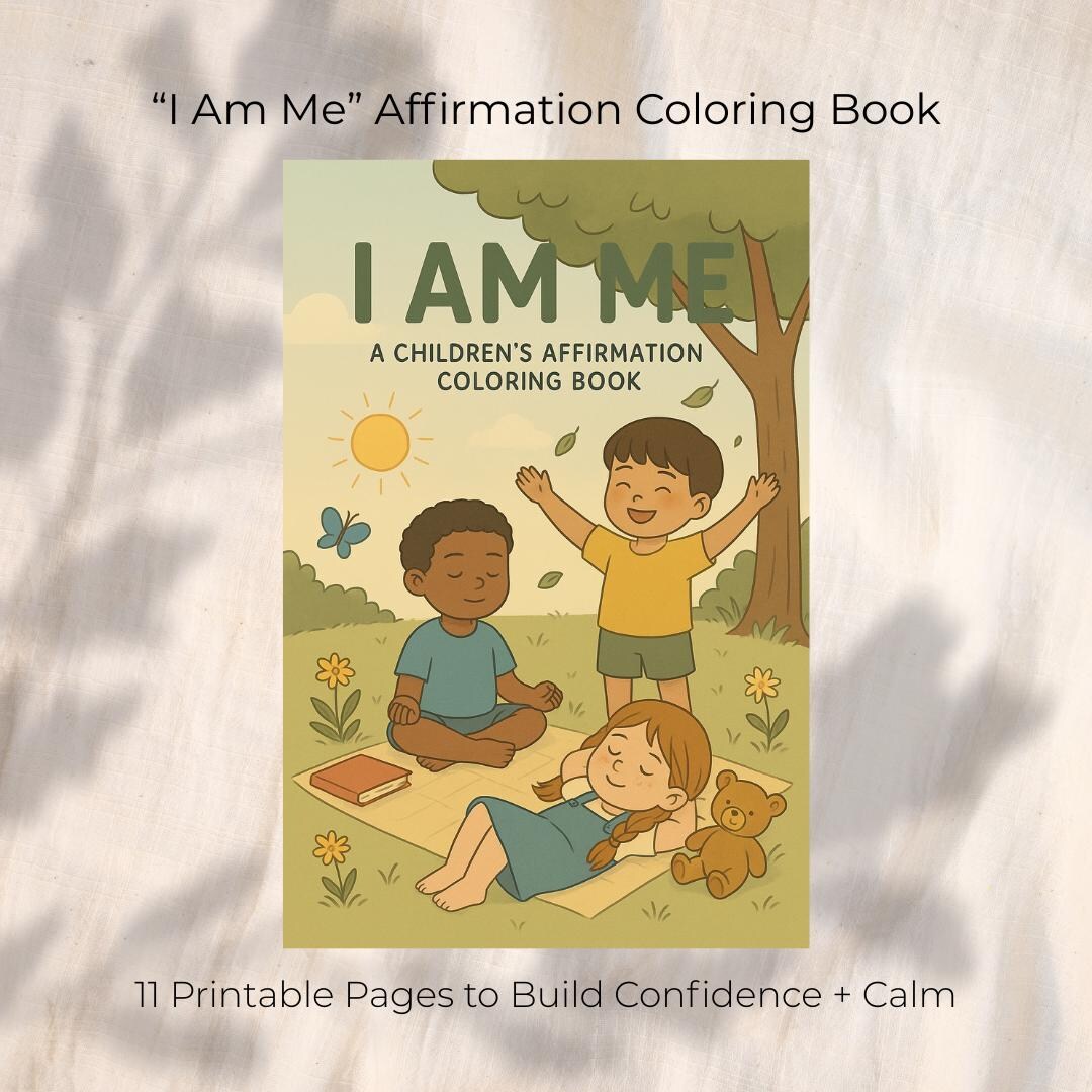 I Am Me Printable Affirmation Coloring Book for Kids | Confidence ...