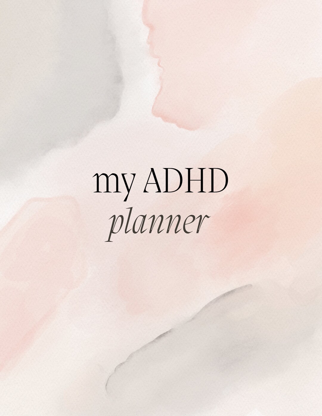 ADHD Digital Planner Editable Template for Canva - Etsy