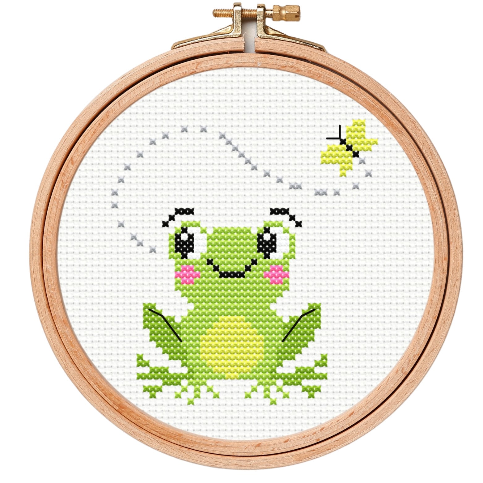 Kit broderie point de croix - Grenouilles magiques - Design works
