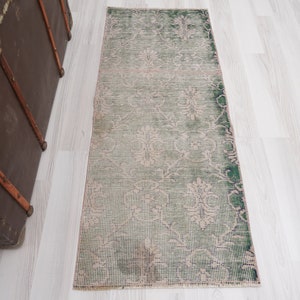 2x4 Rug, Small Oushak Rug, Mini Rug, Turkish Vintage Rug, Anatolian, Wool, Small Rug, Hand-Made, Antique, Natural, Door Mat Rug, Rug 2x4,335