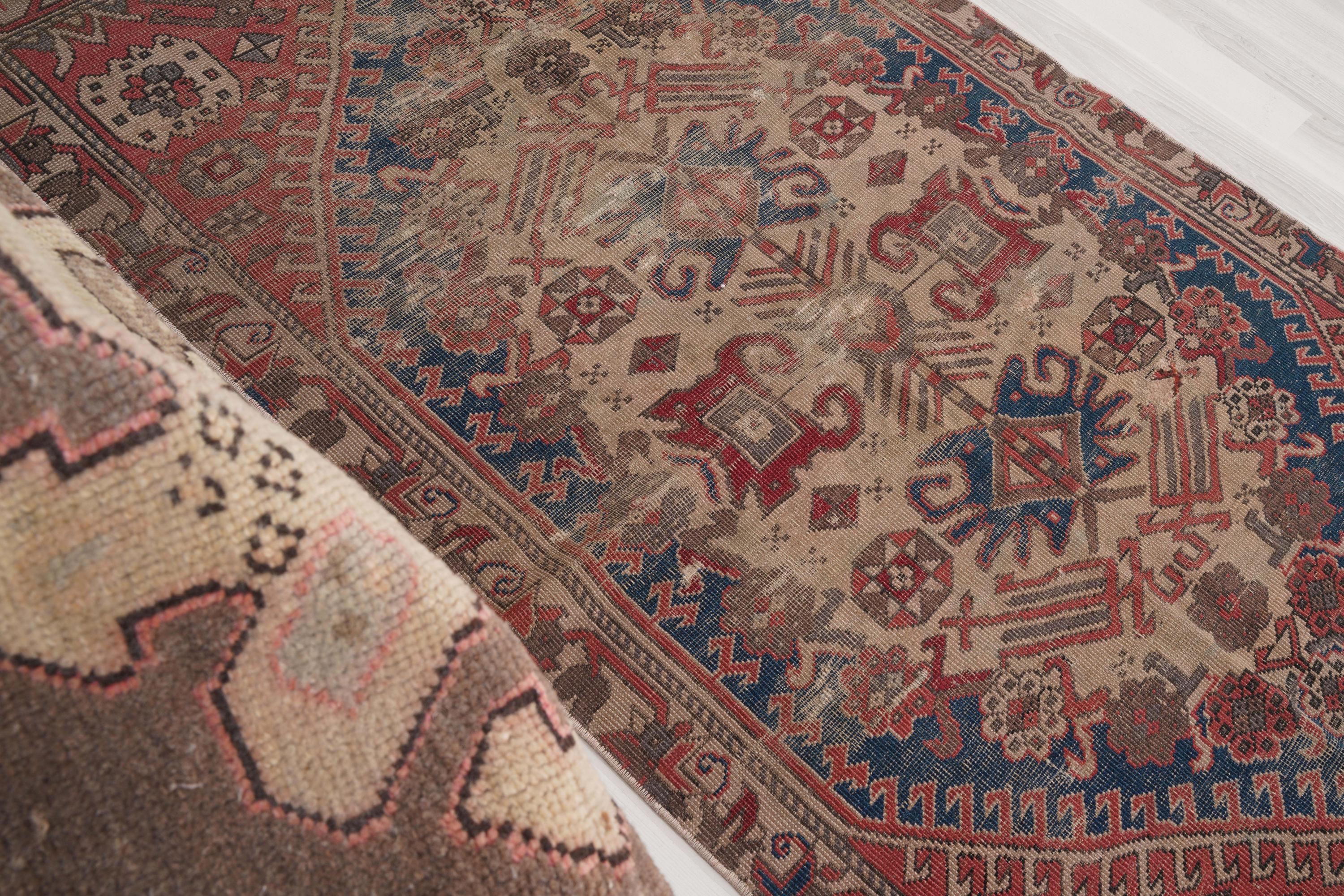 3x6 Vintage Rug, Muted Turkish Rug,oushak Rug 3x6,natural Wool Rug