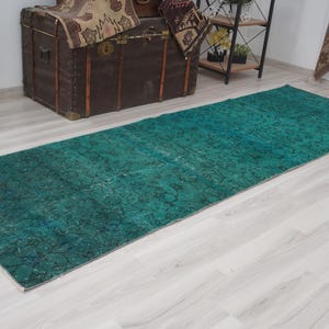 3x9 Runner, Oushak Runner 3x9, Faded Turkish Rug, Vintage Runner Carpet, Anatolian Wool Runner Rug, Carpet,Handmade Faded Runner,3x9 Rug,795
