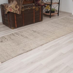 Oushak Runner Rug, Turkish Runner Rug 3x8, Vintage Runner 3x8, Anatolian Wool Runner Rug, Faded Rug, Handmade Turkish Rug Runner,3x8 Rug,443