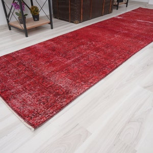 3x10 Vintage Runner, Muted Turkish Runner,Oushak Runner Rug,Natural Runner 3x10,Faded Rug,Carpet Runner,Handmade Runner,Turkish Rug 3x10,65