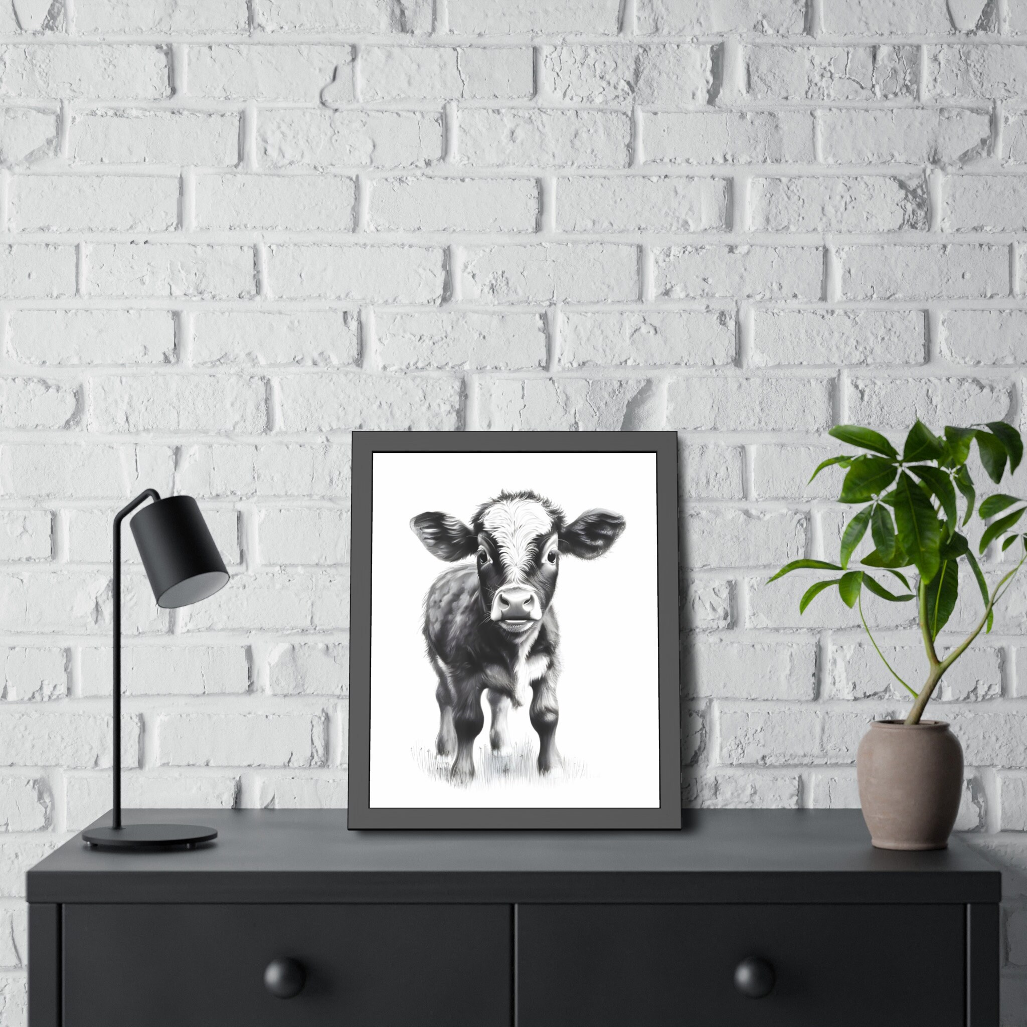 Nursery Wall Art, Farm Animal Wall Art, Baby Animal Art, Baby Cow Art ...
