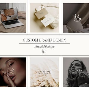 Custom Brand Identity Package with Logo Design, Business Card, Fonts, Colors and Brand Guidelines