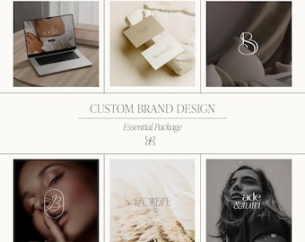 Custom Brand Identity Package with Logo Design, Business Card, Fonts, Colors and Brand Guidelines