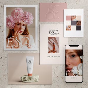 Custom Brand Identity Kit with Logo Design, Social Media Templates, Business Cards and Guidelines