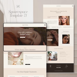 Minimalist Squarespace 7.1 Website Template: Beauty & Skincare