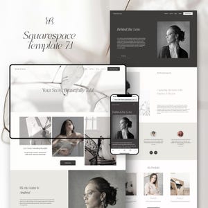 Squarespace 7.1 Website Template: Minimalist Design for Creatives