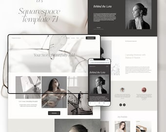 Squarespace 7.1 Webbplatsmall: Minimalistisk design för kreatörer