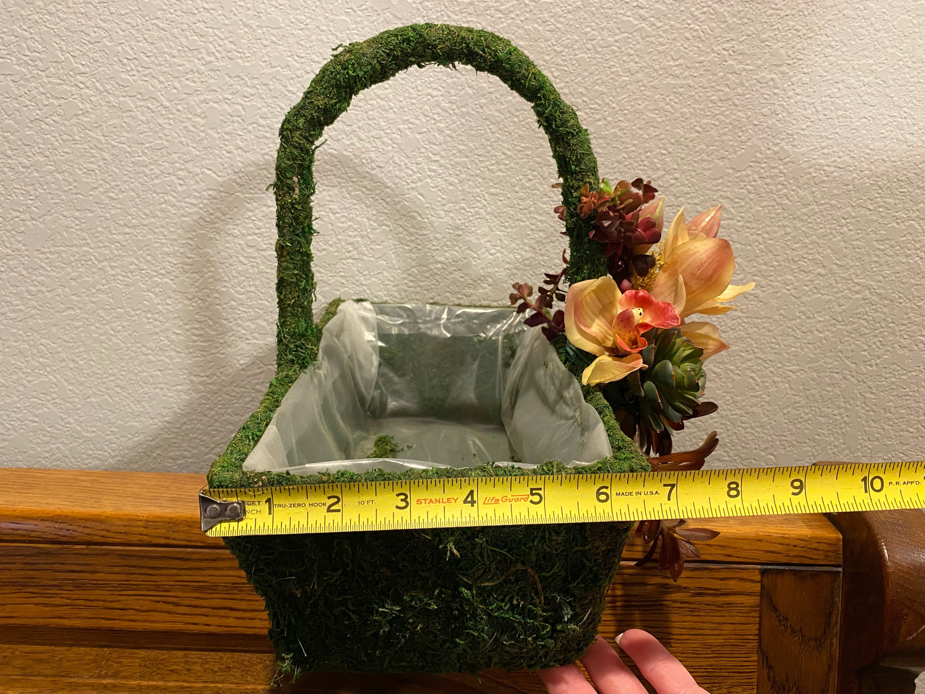 Moss Flower Girl Basket Etsy