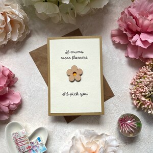 Carte mère/soeur. Carte d'anniversaire/merci/vous manquez. Carte de correspondance rustique dans un joli design rustique. Tante/grand-mère. Citation « Je viendrais vous chercher ». Fait main