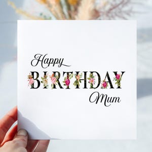 Carte d'anniversaire de maman. Belle carte pour maman. Carte spéciale maman. Meilleure maman, maman, maman. Enveloppe incluse. Intérieur personnalisé