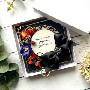 Personalisierte handgemachte Geburtstagskarte. Karte zum Geburtstag für Tochter, Schwester, Enkelin, Patenkind, Schwester, Freundin, Mama. 30.Geburtstag