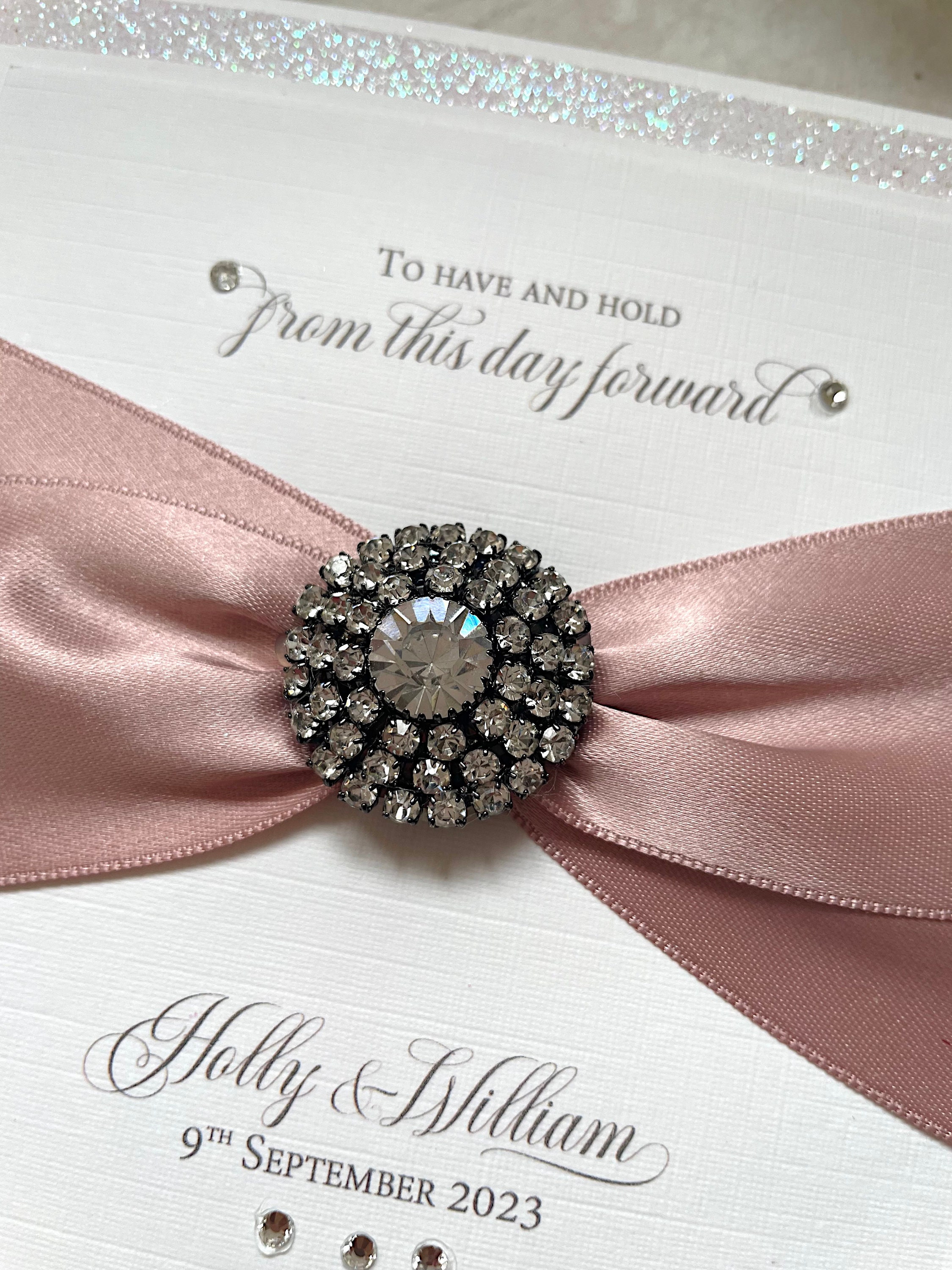 Wedding Day Congratulations Card Handmade Wedding Gift Personalised ...