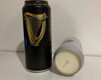 Guinness Beer Can Candle 440ml | Burns for >50 Hours | >50 Fragrances | Hand Crafted | Vegan | Fathers Day Gift | Stocking Filler |