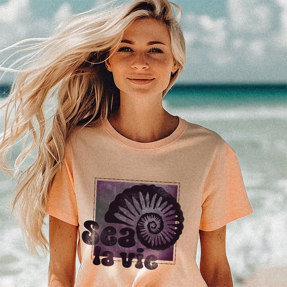 Sea la vie ocean surf shirt, unisex & regular fit, beach shirt, trendy shirts, aesthetic shirt, gift for surfer, sailawayonline