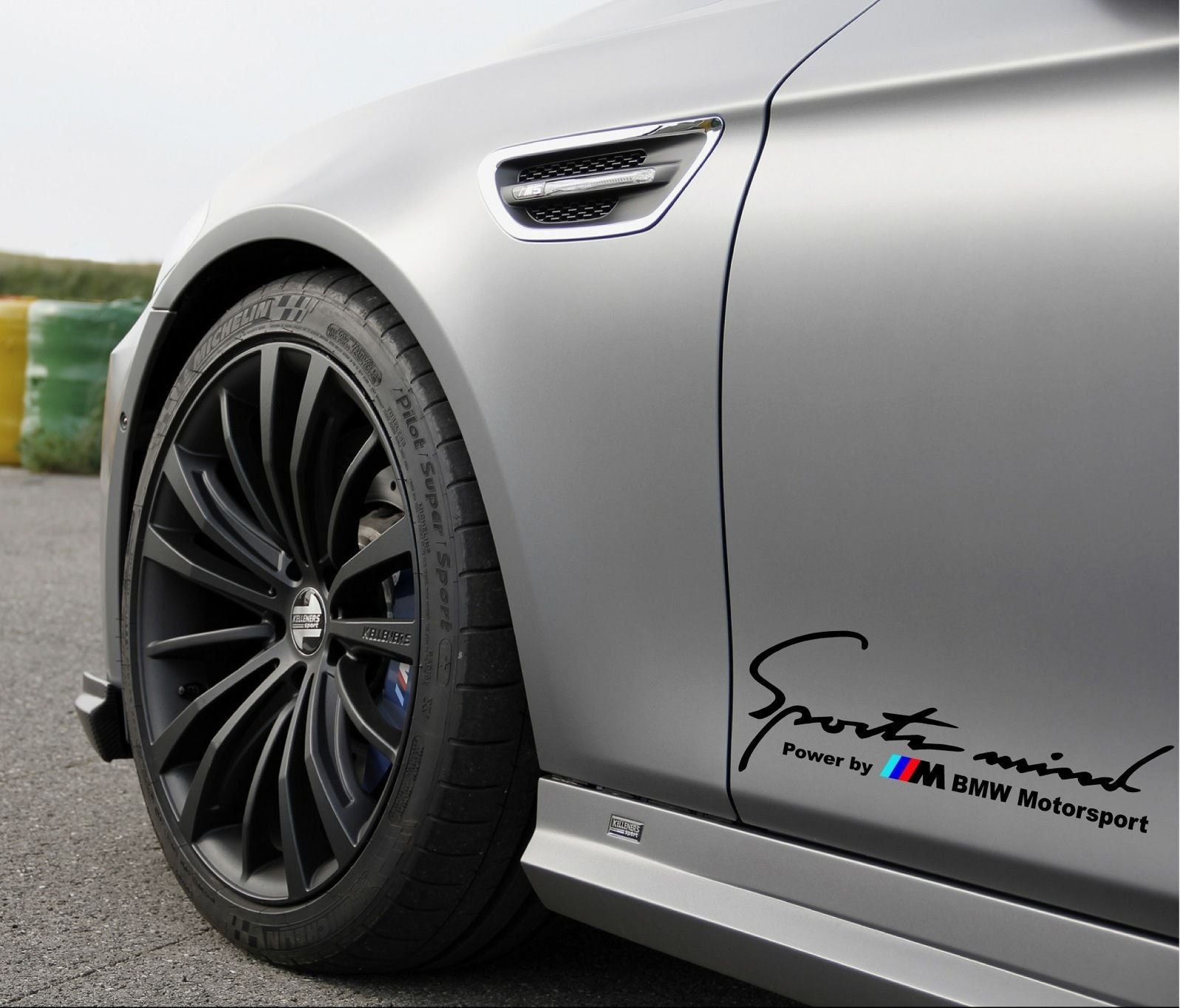 4 x BMW M Power car body graphic vinyl Decal Sticker fits M series 520 320