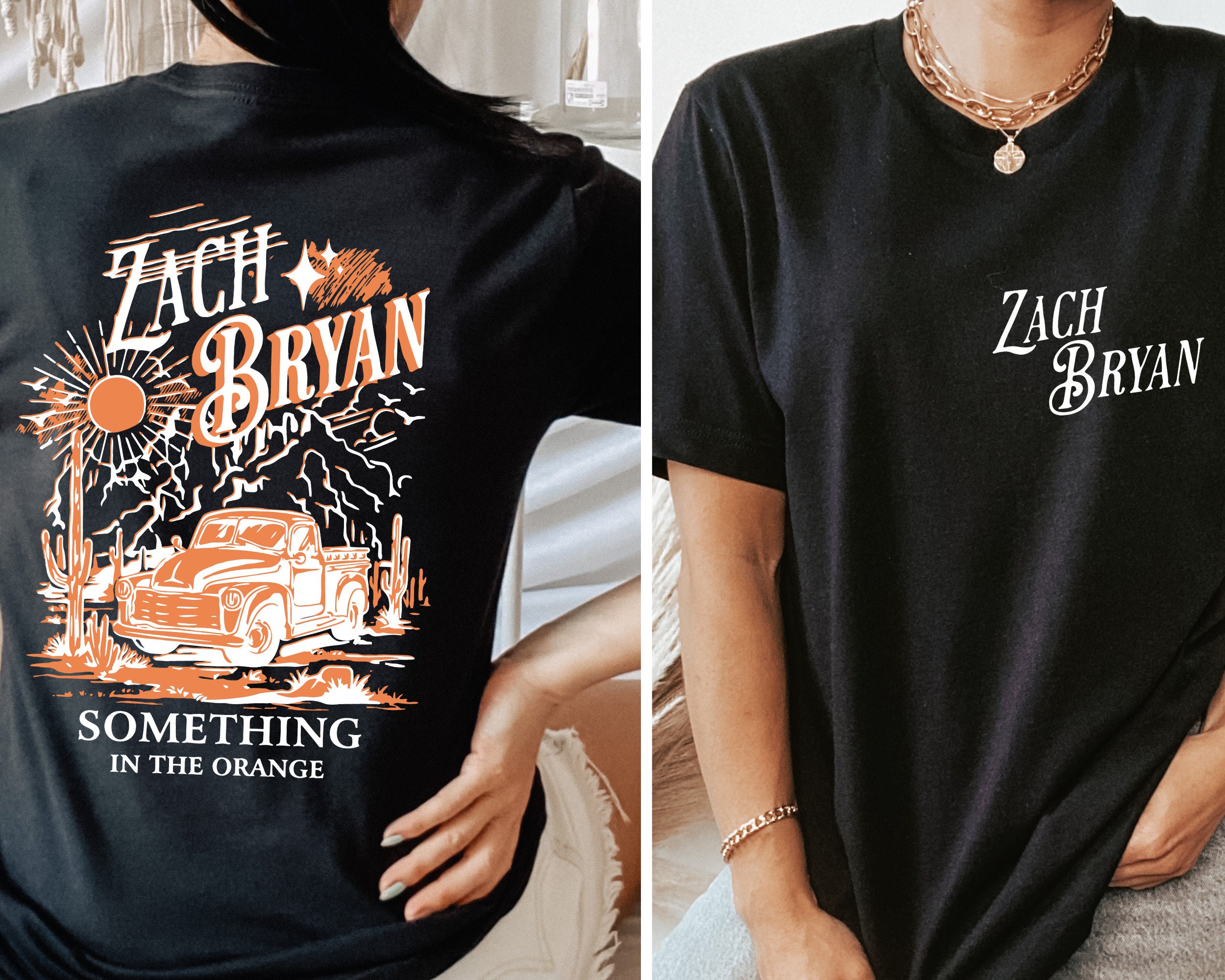 Zach Bryan Something In The Orange Front And Back Shirt, Vintage Zach Bryan Fan Gift, Country Music T-shirt, American Heartbreak Shirt