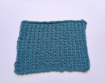 Cotton knitted facecloth