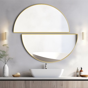 Half Moon Mirror, Bathroom Sink Mirror, Round Mirror, Moon Mirror, Modern Style Mirror, New Style Mirror, Bathroom mirror, Vanity mirror