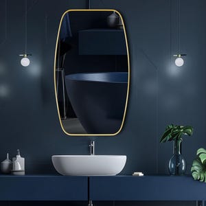 Home Mirror, Mirror home decor, mirror wall art, irregular mirror, asymmetrical mirror, bathroom mirror, bedroom mirror, livingroom mirror