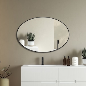 Irregular Unique Mirror , Asymmetrical Mirror  Egg Shape Mirror , Floor Selfie Mirror,  Aesthetic Mirror Home Decor, Mirror home decor