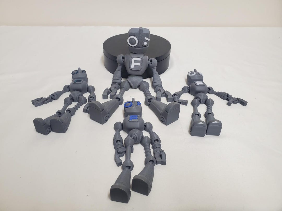 3d Printed Articulated Robots 7 Inches Tall! - Etsy