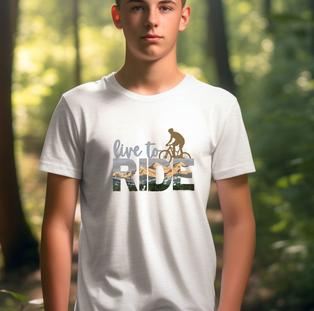 Live to Ride T-shirt Mountain Biker Shirt Bike Rider Gift - Etsy