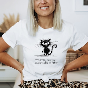 Cat Tees Etsy UK