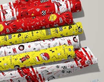 Ferrari Formula 1 Team | Organic Quilted Cotton Fabric