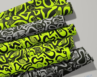 Lando Norris Blob | Organic Quilting Cotton Fabric