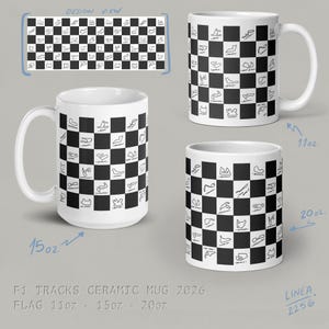F1 Team Ceramic Mug - McLaren | Ferrari | Mercedes | RedBull | Alpine | Tracks Tracks