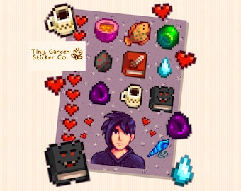 Stardew Valley Sebastian Sticker Bogen: Emo Gamer Geschenk