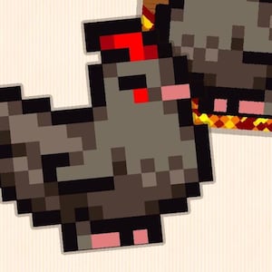 Sticker grand format poulet Stardew Valley