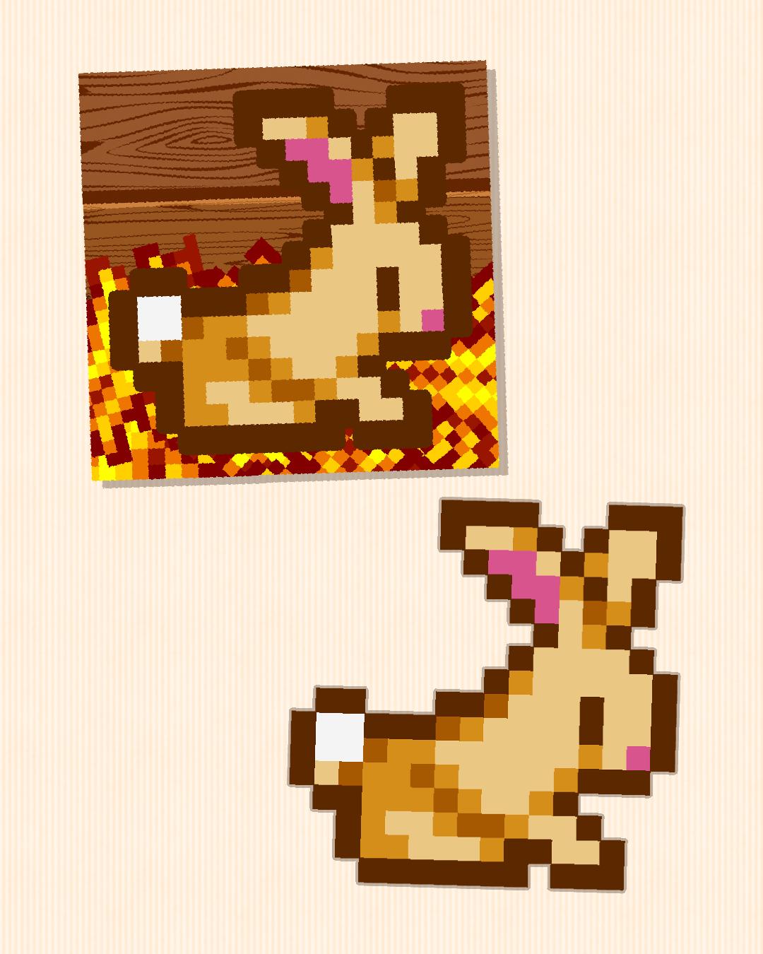 Stardew Valley Rabbit Large Size Sitting Sticker Big Decal Etsy
