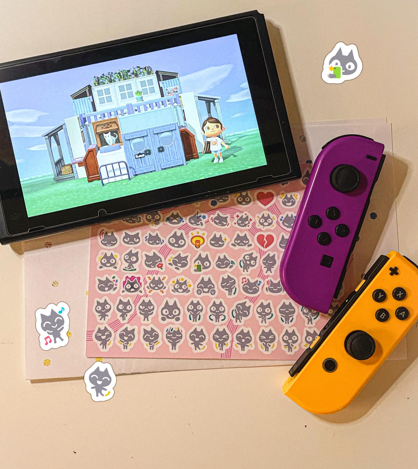 ACNH Reaction Emojis - Animal Crossing New Horizons Sticker Sheet ...