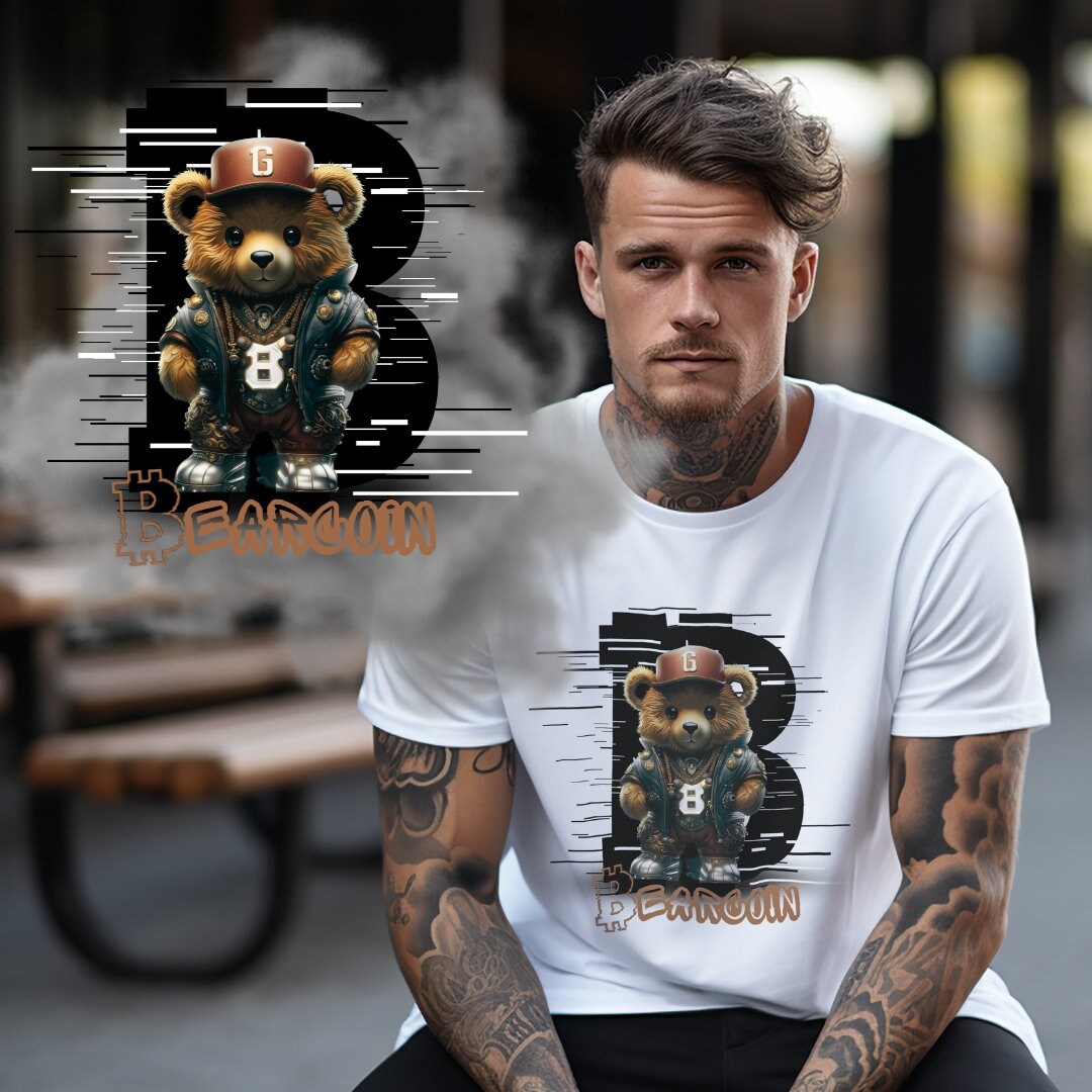Cooler Teddybär SVG Png EPS DTG Druck Sofort Download T-shirt ...
