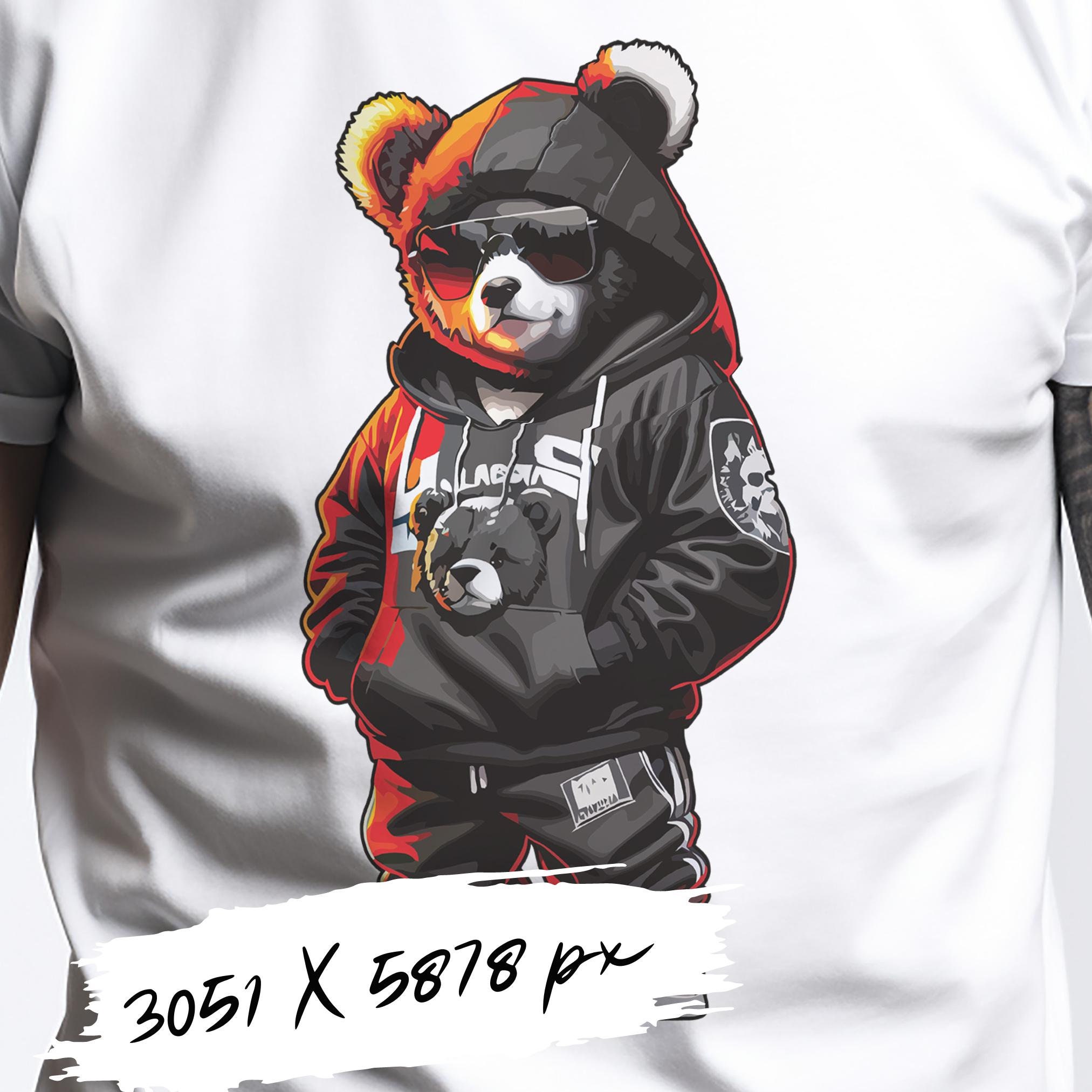 Cooler Gangster Teddy Bär Svg Png Eps Dtg Dtf Druck Urban - Etsy