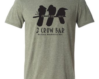 3 Crow Bar - East Nashville T-shirt