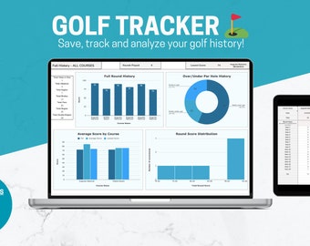 Foglio di calcolo Golf Tracker / Salva e analizza facilmente i tuoi punteggi di golf