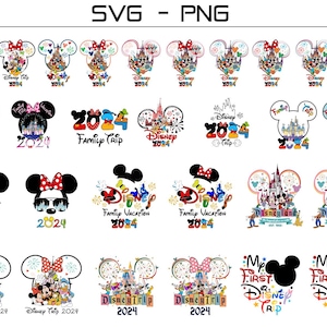 2024 Family Trip Bundle SVG PNG, 2024 Family Vacation Png, Family Trip Sublimation Design, Vacay Mode Png, Magical Kingdom Trip 2024