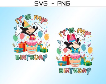 C'est mon anniversaire SVG PNG, famille correspondant anniversaire Png, anniversaire fille garçon Png Svg, anniversaire correspondant Png, Magical Kingdom Png