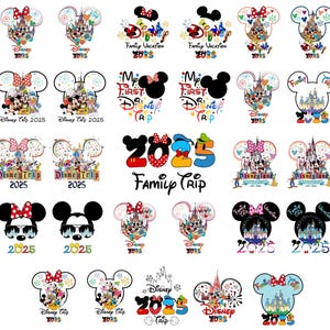 2025 Family Trip Bundle SVG PNG, 2025 Family Vacation Png, Family Trip Sublimation Design, Vacay Mode Png, Magical Kingdom Trip 2025