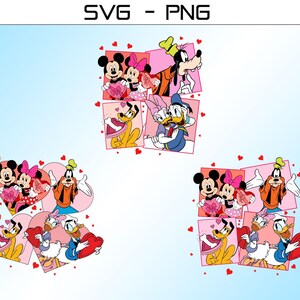 Valentine Day SVG PNG Bundle , Mouse And Friends Valentine Png, Magical Heart Valentines Svg, Happy Valentine&#39;s Day Png, Valentine Couple