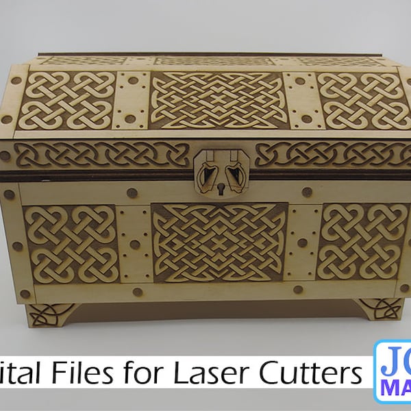 Celtic Treasure Chest | Digital Download | SVG for Laser Cutter – Glowforge Size