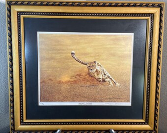 Africa Serengeti Express Donald Barnett Cheetah Limited Edition Art Print #523/750