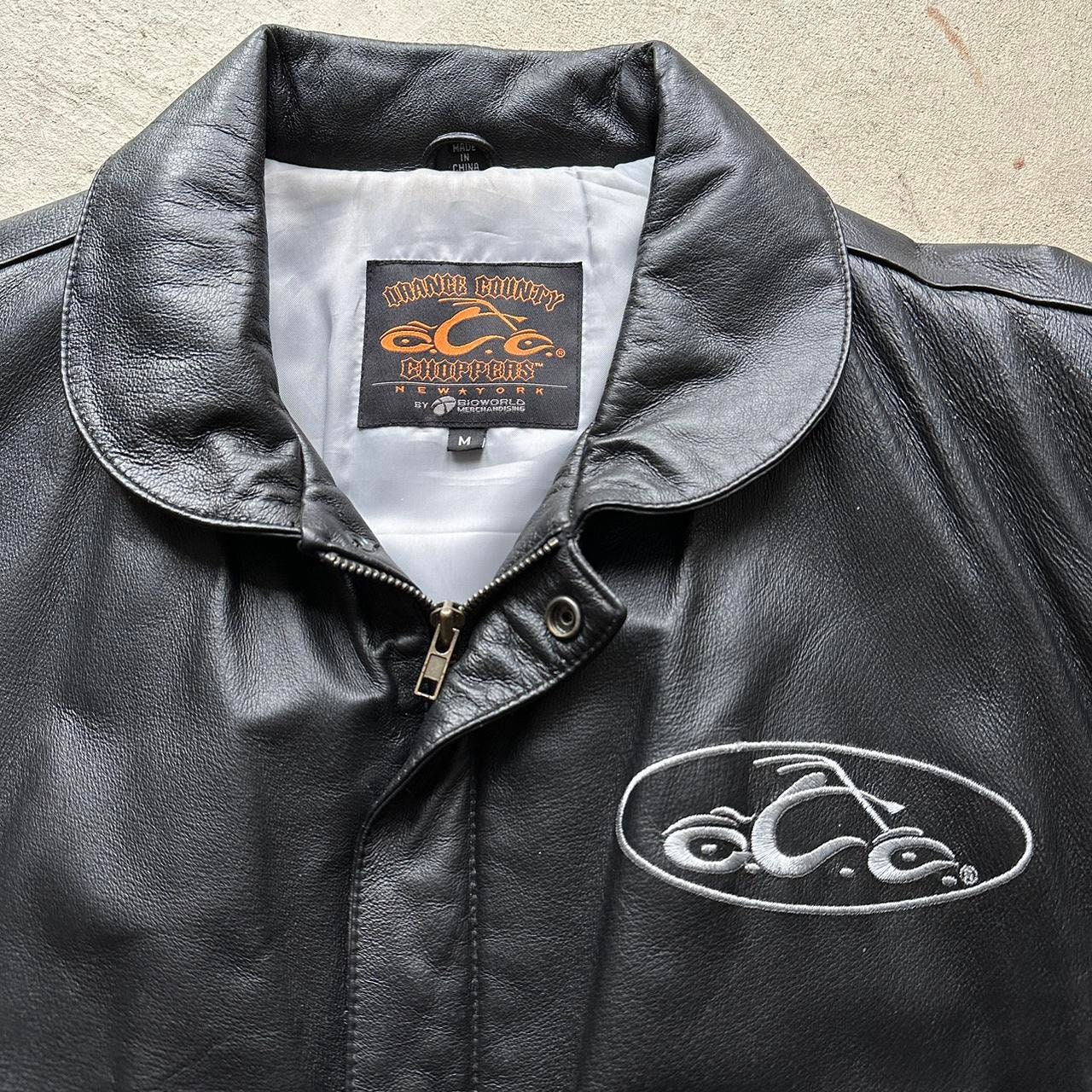 Vintage Orange County Choppers Leather Jacket - Etsy Vintage Orange County Choppers Leather Jacket - Etsy